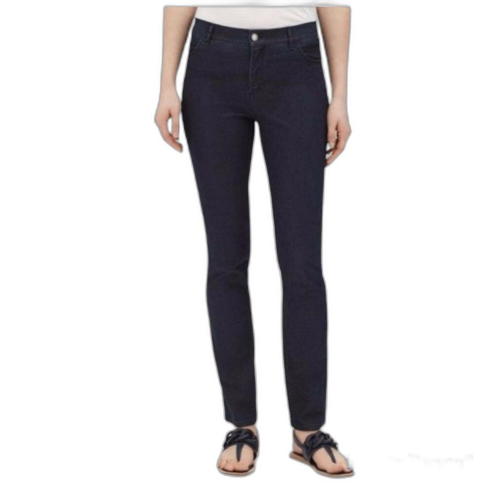 Lafayette New York 148 Women's Jeans 4 Thompson Black Denim
